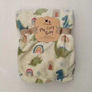 My Cozy Baby Blanket Soft Lightweight Dinosaurs Rainbows | Adirondack Baby